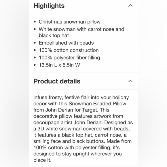 NWT John Derian for Target beaded snowman - Picture 4 of 4